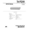 SONY TA-FE200 Manual de Servicio