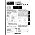 PIONEER CA-X700/WEM Manual de Usuario