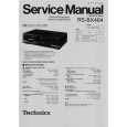 TECHNICS RS-BX404 Manual de Servicio