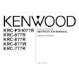 KENWOOD KRC-777R Manual de Usuario