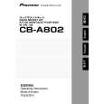PIONEER CB-A802/XJ/WL5 Manual de Usuario