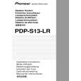 PIONEER PDP-S13-LR/XIN1/E Manual de Usuario