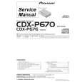 PIONEER CDX-P670X1N Manual de Servicio
