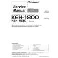 PIONEER KEH-1800/XIN/EW Manual de Servicio