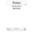 WATSON RR5749 Manual de Servicio