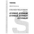 TOSHIBA 61CVH9UR Manual de Servicio