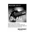 BLAUPUNKT MADISON CD127 Manual de Usuario