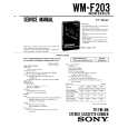 SONY WMF203 Manual de Servicio