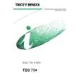 TRICITY BENDIX TBS734WH1 Manual de Usuario
