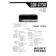 SONY SQR-6750 Manual de Servicio