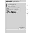 PIONEER KEH-P2030/XM/UC Manual de Usuario