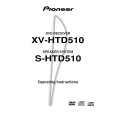 PIONEER XV-HTD510 Manual de Usuario