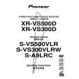 PIONEER XR-VS500D/DDXJ/RD Manual de Usuario