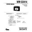 SONY WM-GX414 Manual de Servicio
