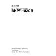 SONY BKPF-102CB Manual de Servicio
