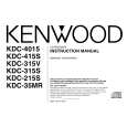 KENWOOD KDC315V Manual de Usuario