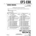 SONY CFS-E60 Manual de Servicio