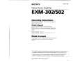SONY EXM-302 Manual de Usuario