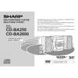 SHARP CDBA250 Manual de Usuario