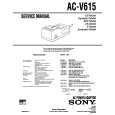 SONY AC-V615 Manual de Servicio