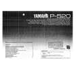 YAMAHA P-520 Manual de Usuario