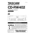 TEAC CD-RW402 Manual de Usuario