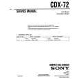 SONY CDX72 Manual de Servicio