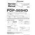 PIONEER PDP-505HD Manual de Servicio