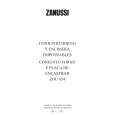 ZANUSSI ZOU654FTX Manual de Usuario