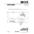 SONY WMEX18 Manual de Servicio