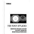 YAMAHA NS-10M STUDIO Manual de Usuario