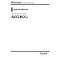 PIONEER AVIC-HD3-2/XU/AU Manual de Usuario