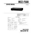 SONY MCE-F500 Manual de Servicio