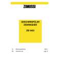 ZANUSSI ZDI6453N Manual de Usuario