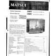 MATSUI 11316912 Manual de Servicio