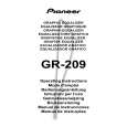 PIONEER GR-209 Manual de Usuario