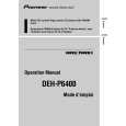 PIONEER DEH-P6400/XN/UC Manual de Usuario