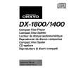 ONKYO DX-1400 Manual de Usuario