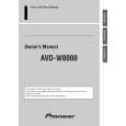 PIONEER AVD-W8000/EW Manual de Usuario