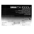 YAMAHA TX1000U Manual de Usuario