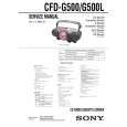 SONY CFDG500L Manual de Servicio