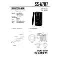 SONY SSA707 Manual de Servicio