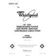 WHIRLPOOL SF332BERW1 Catálogo de piezas