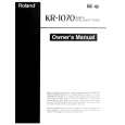 ROLAND KR-1070 Manual de Usuario