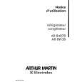 ARTHUR MARTIN ELECTROLUX AR8407B Manual de Usuario