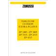 ZANUSSI ZP 4315 Manual de Usuario
