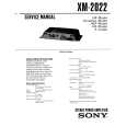 SONY XM-2022 Manual de Servicio