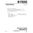 SONY M-P6000 Manual de Servicio