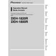 PIONEER DEH-1800R Manual de Usuario