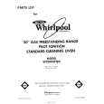WHIRLPOOL SF3000SPW0 Catálogo de piezas